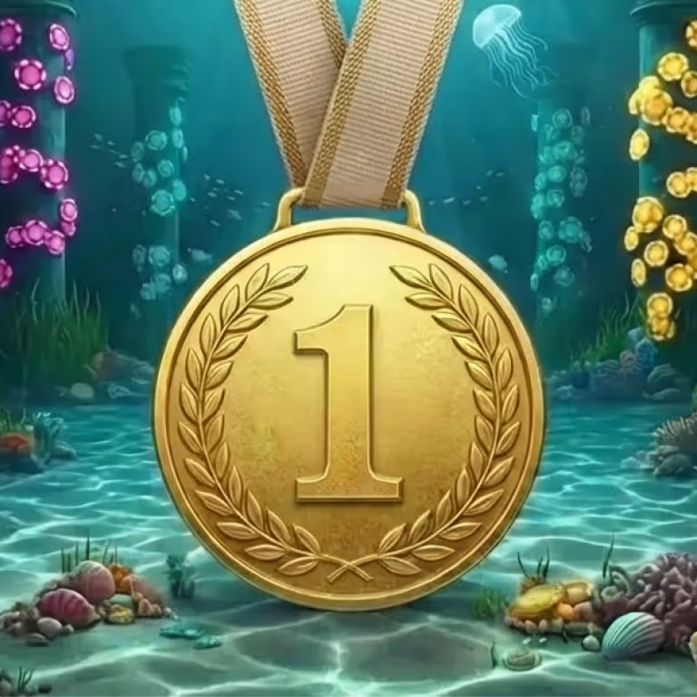 Rainbet Casino displaying poker chips stacked on a glowing green surface.